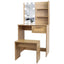 Elegant Bedroom Vanity Set with LED Mirror and Storage