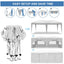 10'x20 'folding canopy with 6 detachable side walls outdoor activity shelters UPF 50+terrace portable tent (white) - Korvel
