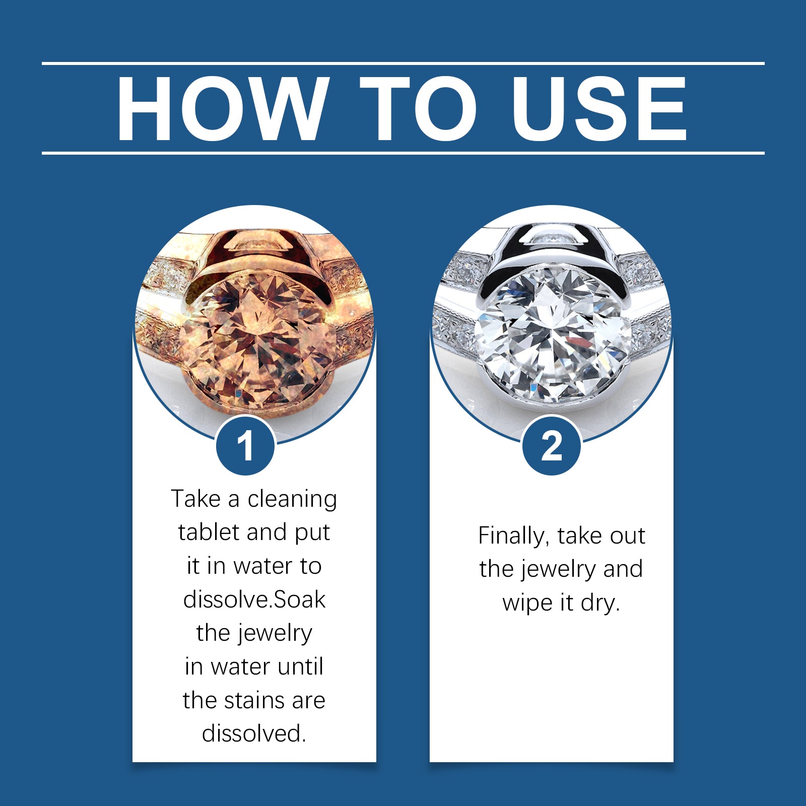 Jewelry Cleaning Effervescent Tablet Jewelry Cleaning Decontamination Anti-Oxidation Jewelry Maintenance Cleaning Tablet - Korvel