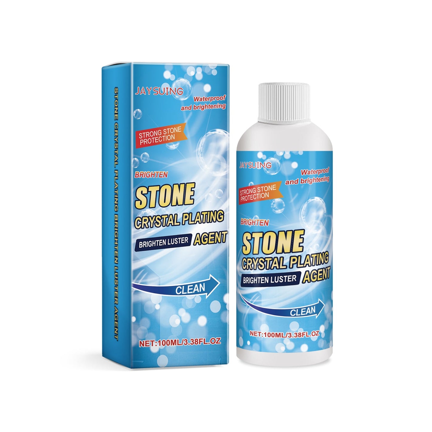 Stone Crystal Plating Agent, Kitchen Quartz Tile Countertop Scratch Repair Cleaning Stain Brightener - Korvel