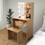 Elegant Bedroom Vanity Set with LED Mirror and Storage