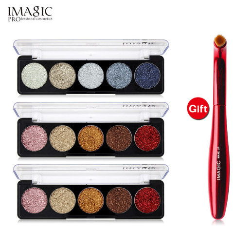 IMAGIC Glitter Eye Shadow Palette Buy 3 Get 1 Gift 3pcs/set 5 Colors Glitters - Korvel