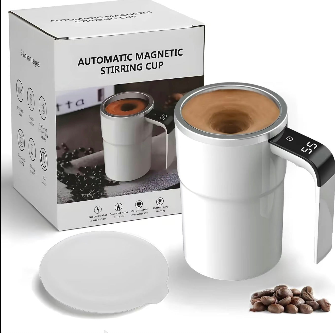 StirMate Thermal Mug - Self-Stirring Convenience