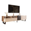 Modern TV Stand for 80'' TV with Double Storage Space Media Console Table Entertainment Center with Drop Down Door - Korvel