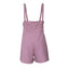 Drawstring Wide Strap Overalls with Pockets - Korvel