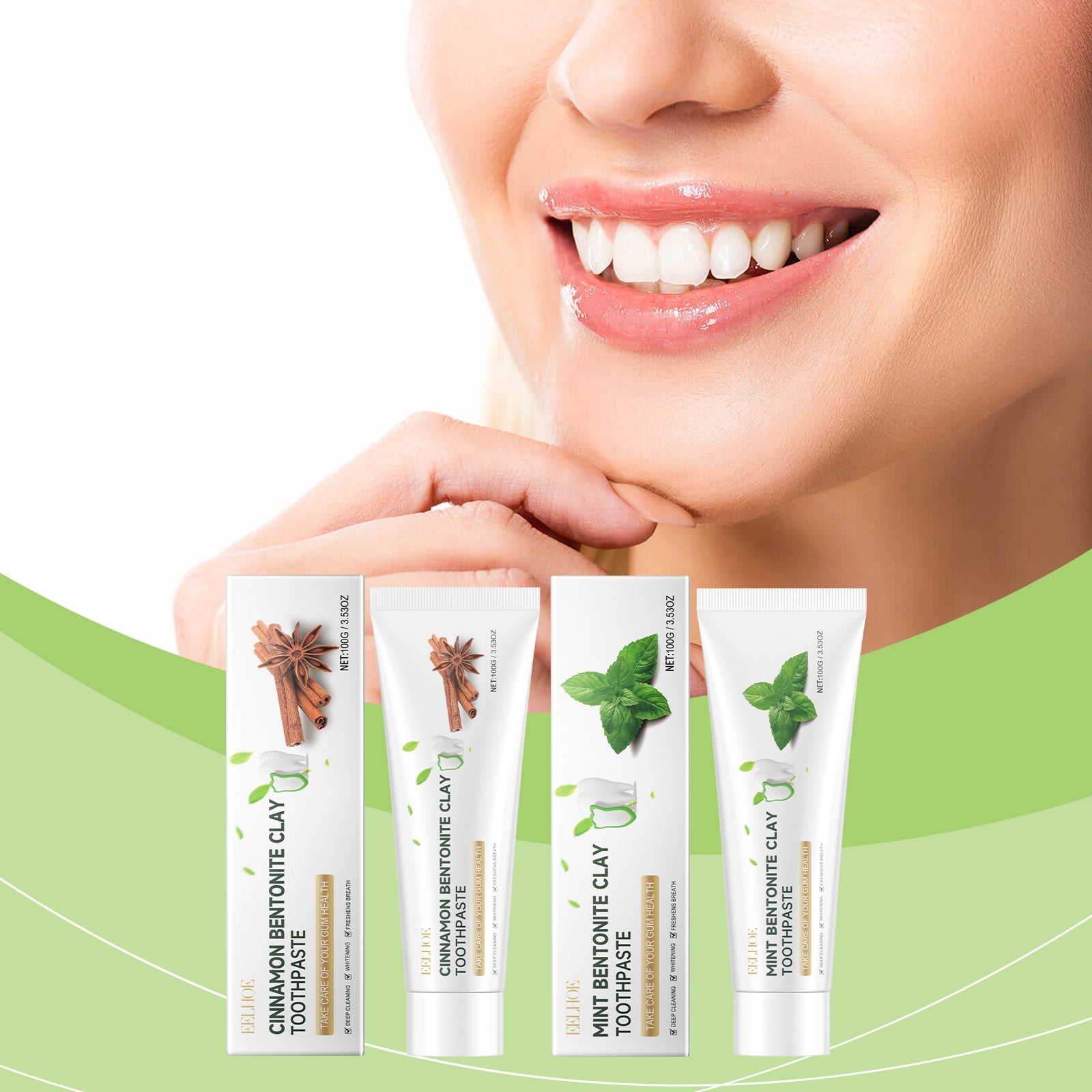 Volcanic Ash Tooth Cleaning Toothpaste Improves Yellow Teeth And Gently Cleans Tooth Dirt Daily Care Toothpaste - Korvel