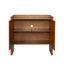 Walnut colored side panels, buffet cabinet with storage, 33.9 inches x 15 inches x 31.5 inches - Korvel