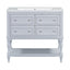 36'' Bathroom Vanity with Medicine Cabinet, Modern Mirror Cabinet with Adjustable Shelf, Bathroom Storage Cabinet with 4 Drawers - Korvel