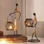Support de bougie en fer forgé - Décor de style européen