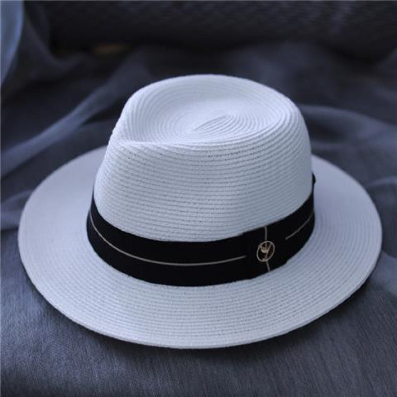 Premium Sun-Proof Beach Straw Top Hat for Men