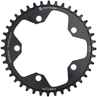 Wolf Tooth 110 BCD Cyclocross Road Chainring - 40t Black