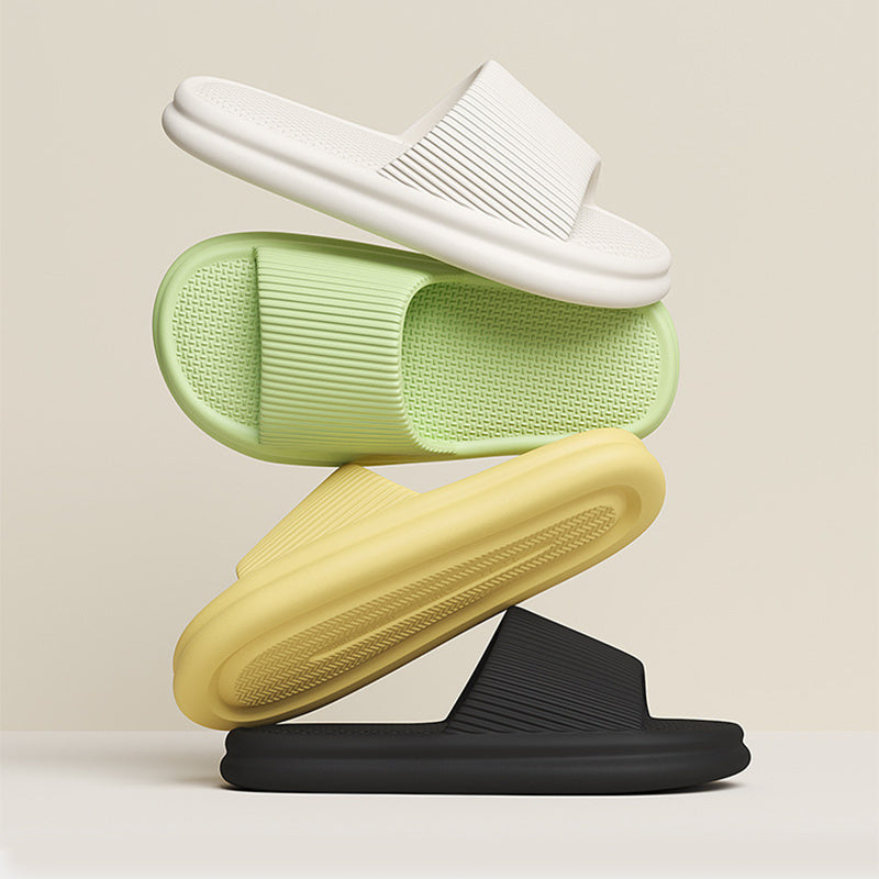 Striped Design Soft Anti-Slip Slippers for Home