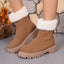 Bottes d'hiver premium à talon carré pour femmes