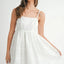 Eyelet Lace Babydoll Mini Cami Dress