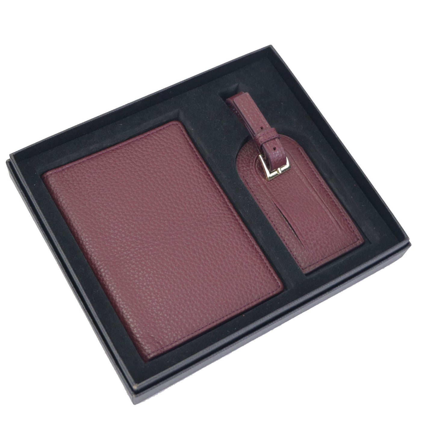 Premium First Layer Cowhide Vaccine Certificate Passport Holder