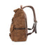 Sac à dos rétro en toile imperméable en cuir Crazy Horse