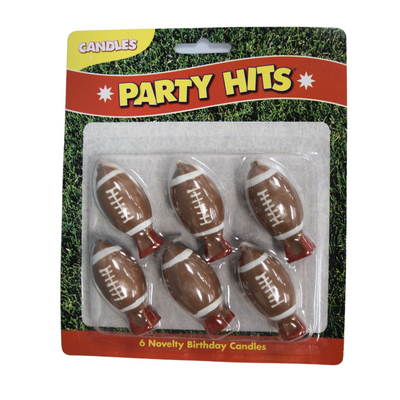 Football Novelty Candles - 6 Pack