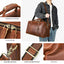 Sac de voyage rétro en cuir véritable premium pour hommes
