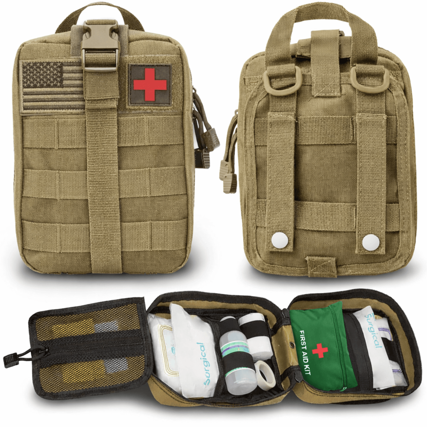 Bolsa de Primeros Auxilios Táctica Pequeña XGear - Pouch IFAK Premium