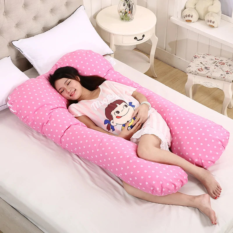 U-Shape Pregnancy Support Pillow for Comfort and Rest