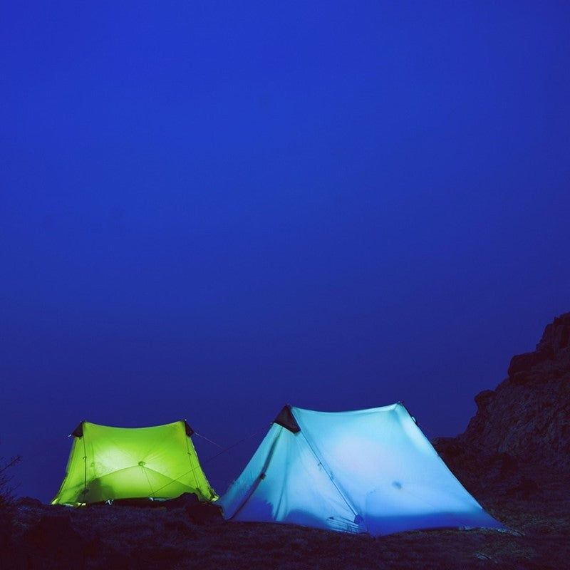 Silicon Coated Double Tip Poleless Tent - Rainproof Design