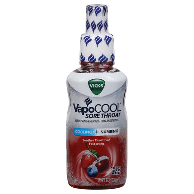 Vicks VapoCOOL Sore Throat Spray – Cherry Berry Freeze