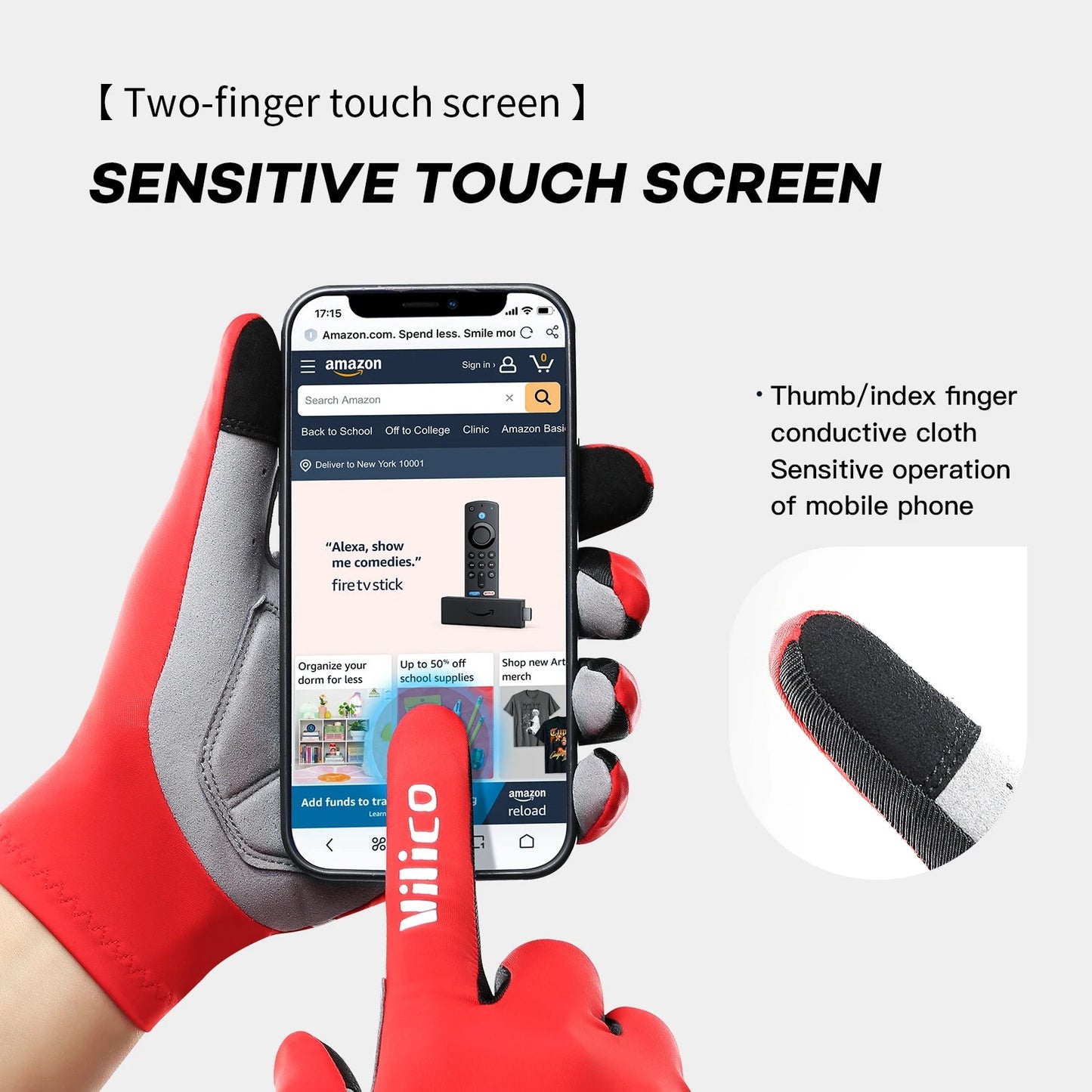 Outdoor mountain bike riding gloves shock-absorbing and anti-skid bike gloves - Korvel