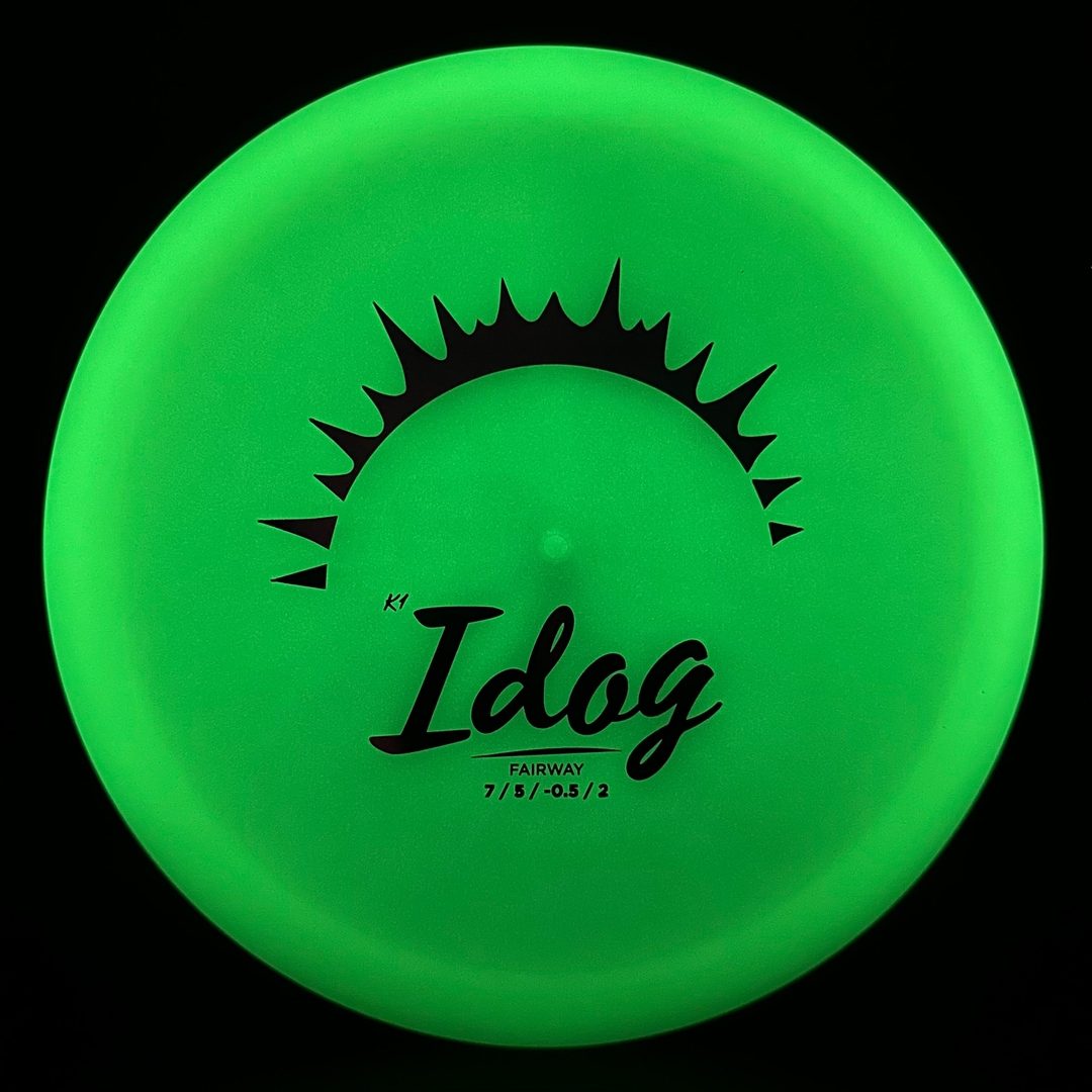 K1 Glow Idog - First Run Disc Golf Driver