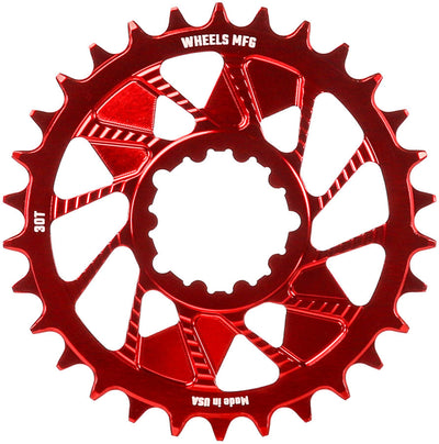 Wheels Manufacturing 30t SRAM Direct Mount Chainring - Rojo
