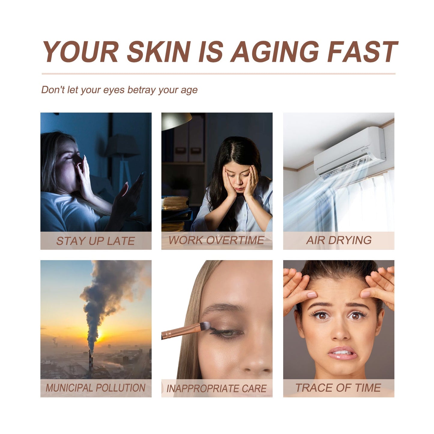 Dark Circles Serum, Light Line Firming Dark Circles Moisturizing Eye Area Repair Serum - Korvel