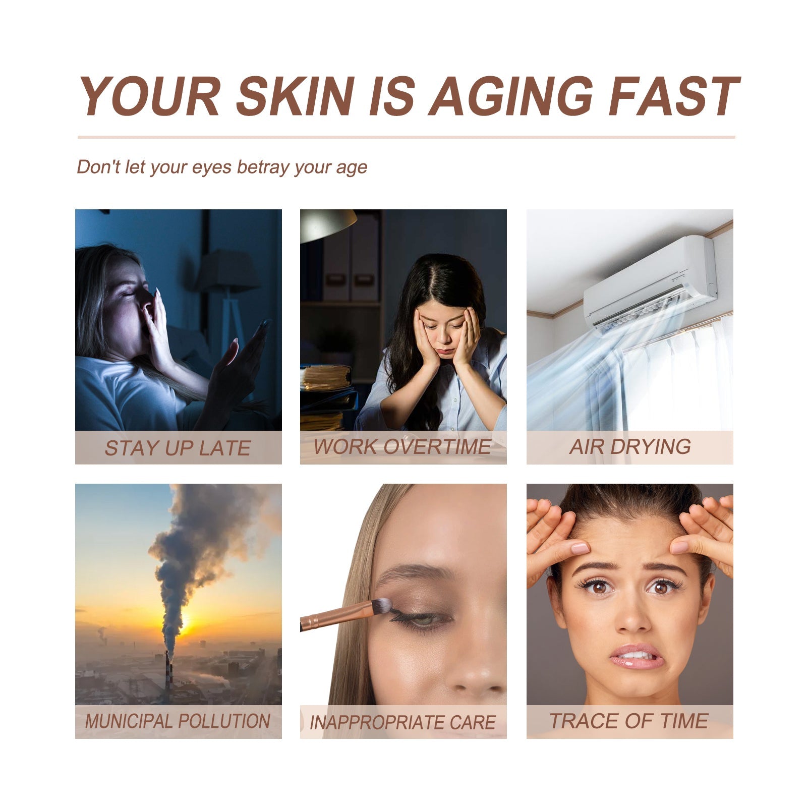 Dark Circles Serum, Light Line Firming Dark Circles Moisturizing Eye Area Repair Serum - Korvel