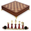Luxury metal+solid wood tabletop for easy storage Chess set - Korvel