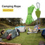Outdoor camping canopy wind rope tent rope pulley adjuster windproof rope light fixture buckle hanging rope adjustable lifting - Korvel