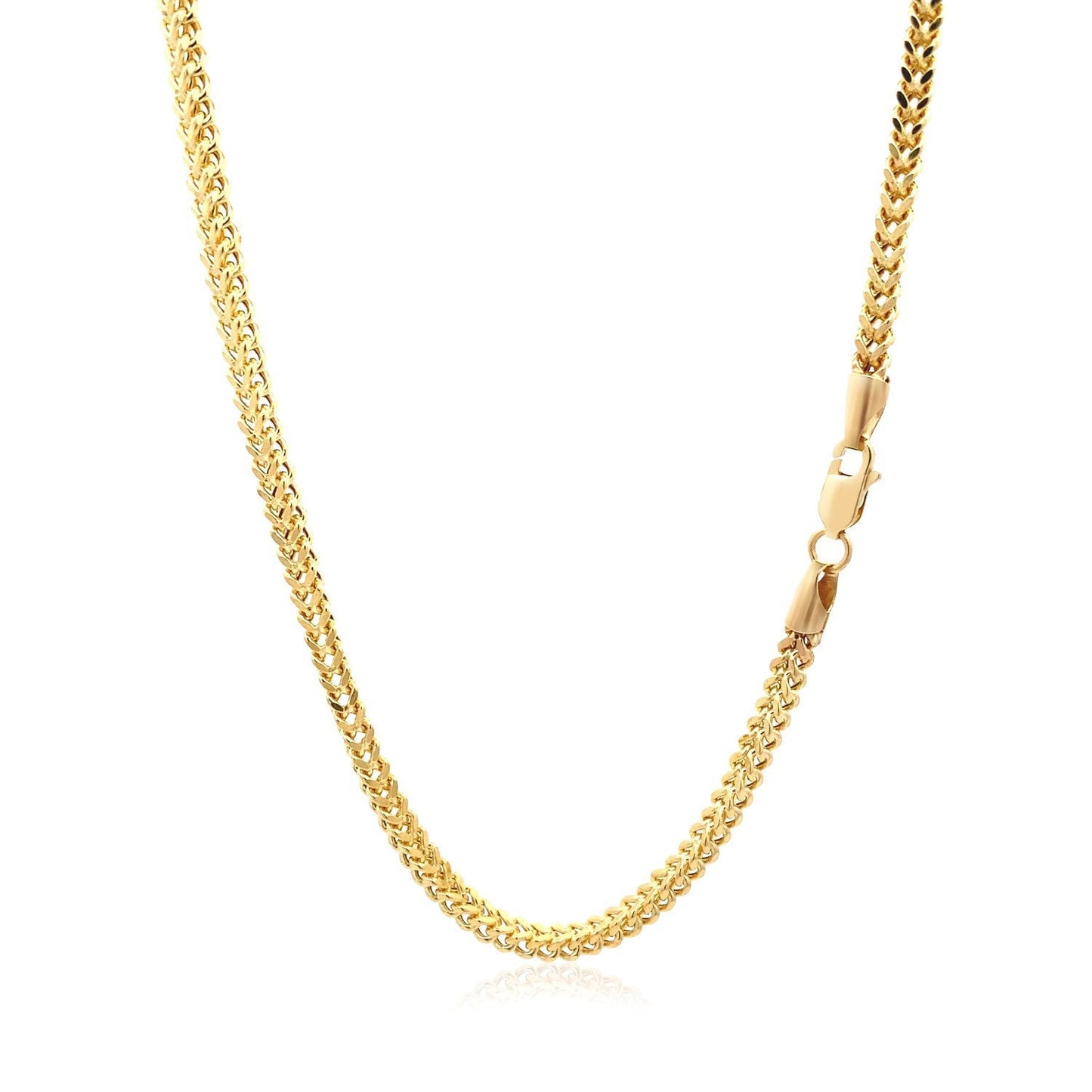 Chaîne en Or Jaune 14k Légère en Blé - 3,20 mm