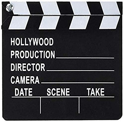 Rhode Island Novelty 7 Inch x 8 Inch Hollywood Movie Clapboard