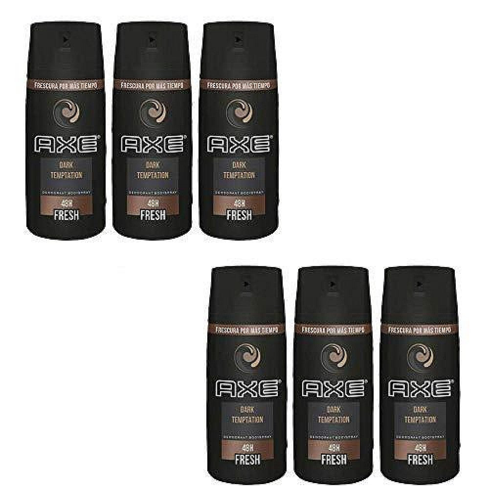 Desodorante en spray Axe Dark Temptation para hombres, 4 oz