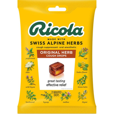 Ricola Original Bonbons Naturels aux Herbes - 21 Pastilles
