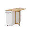 Elegant Kitchen Island Cart with Storage and Spice Rack