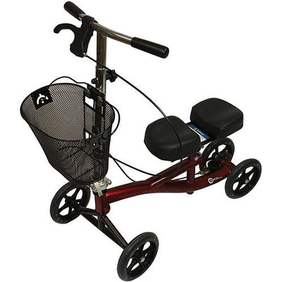 Trottinette de genou en acier de base Roscoe Medical - Bourgogne