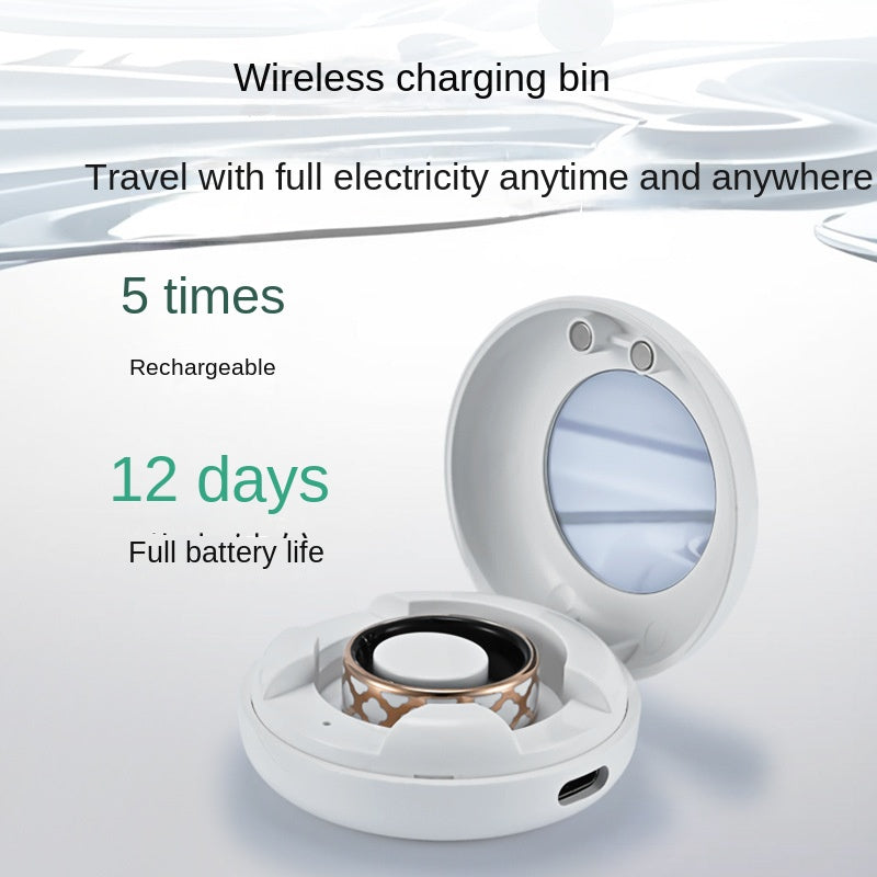 Health Smart Titanium Steel Ring Waterproof Blood Pressure Oxygen Sleep Movement Tracking Multi-Function Ring High-Tech Pair Ring - Korvel