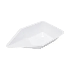 Medium Anti-Static White Weigh Canoes - 500 Count Case