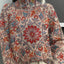 Elegant Christmas Abstract Print Cardigan for Women