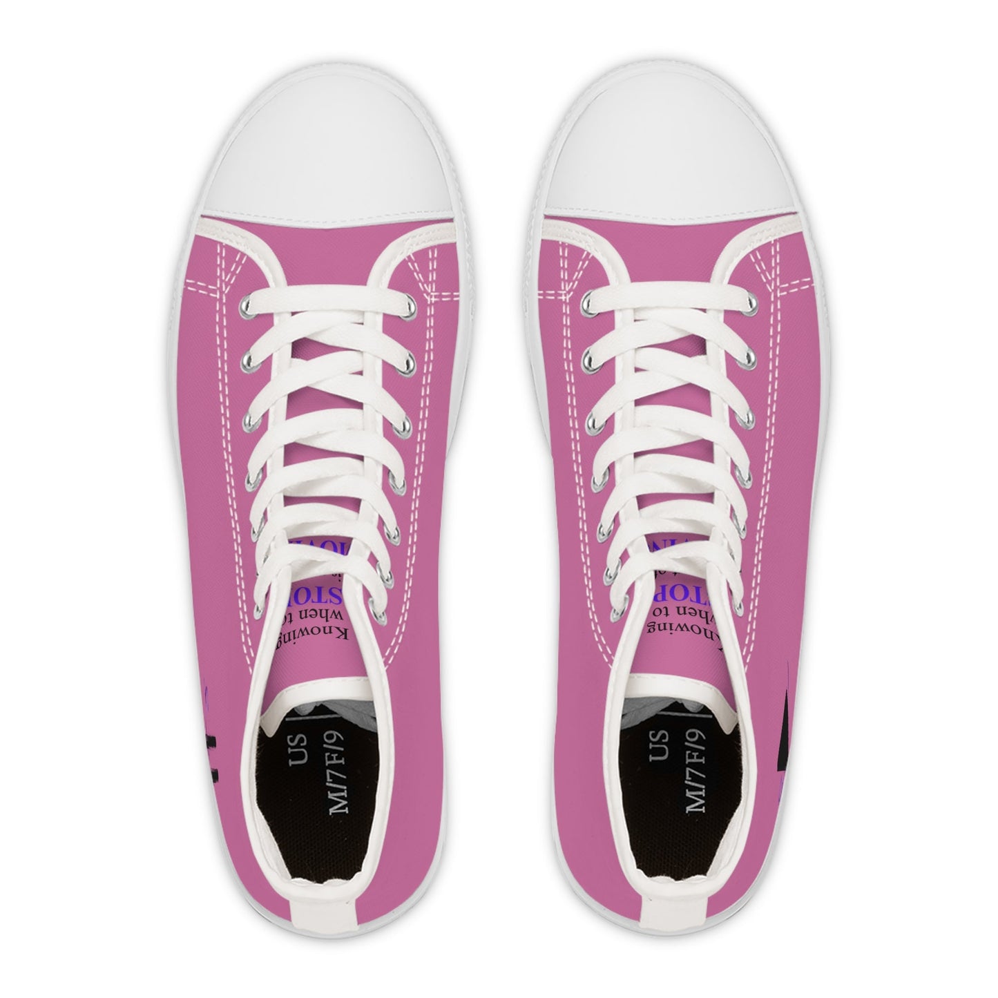 Pause & Play Women’s High-Top Sneakers | Epilepsy Awareness Edition