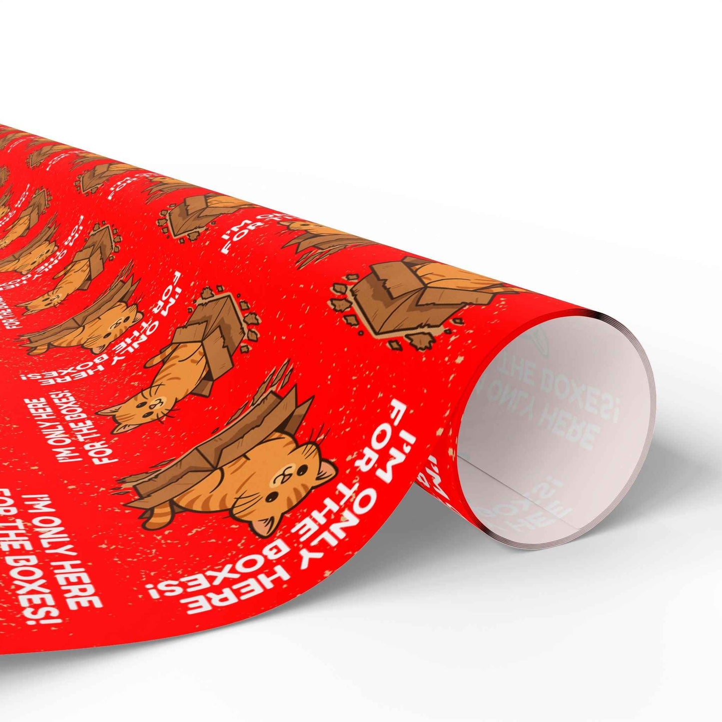 I’m Only Here for the Boxes – Cat-Themed Wrapping Paper