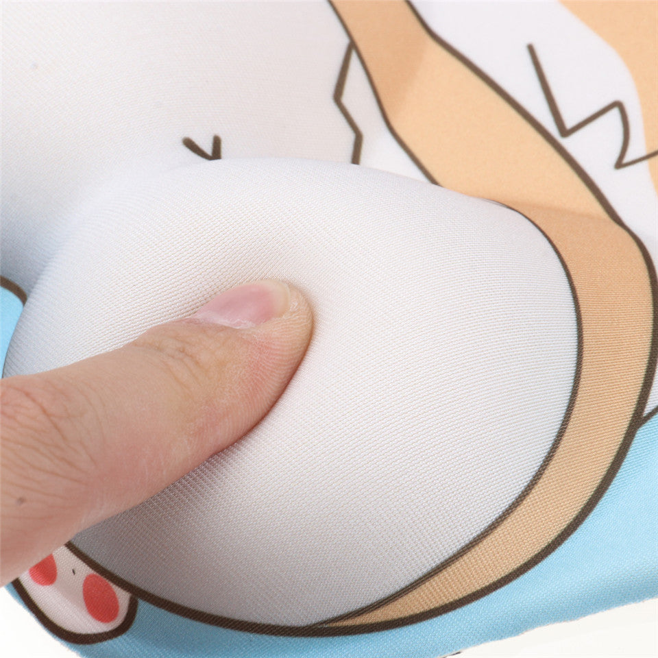 Lovely Corgi Non Slip Silica Gel Wrist Rest Mouse Pad Wrist Support Computer Ergonomic Mouse Mat Comfortable - Korvel