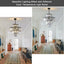Black  Luxury Crystal Chandelier Modern Chandeliers Lights Fixture Hanging  Pendant Light Fixture for Dining Room Bedroom - Korvel