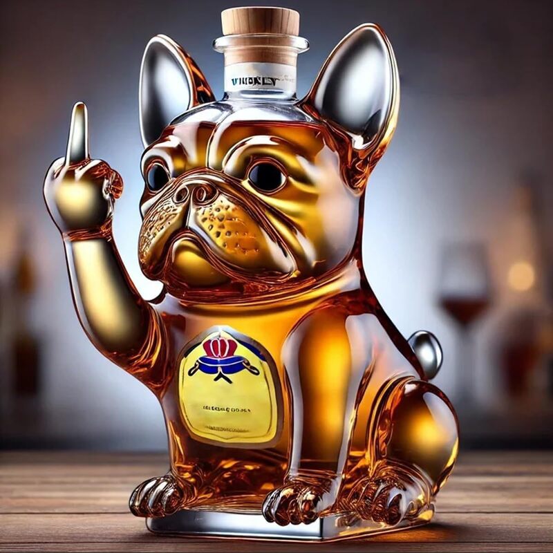 10Oz Funny Middle Finger Duck/Turtle/Dog Whisky Glass Decanter – Bar/Office/Home Decor. - Korvel