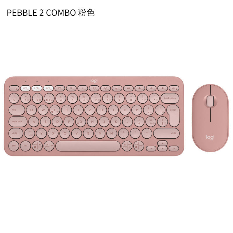 Logitech K380 Mini Bluetooth Wireless Keyboard Tablet Phone Pebble2+K390 Set - Korvel