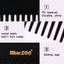 Peigne à grosses dents Premium BlueZOO pour un coiffage sans effort