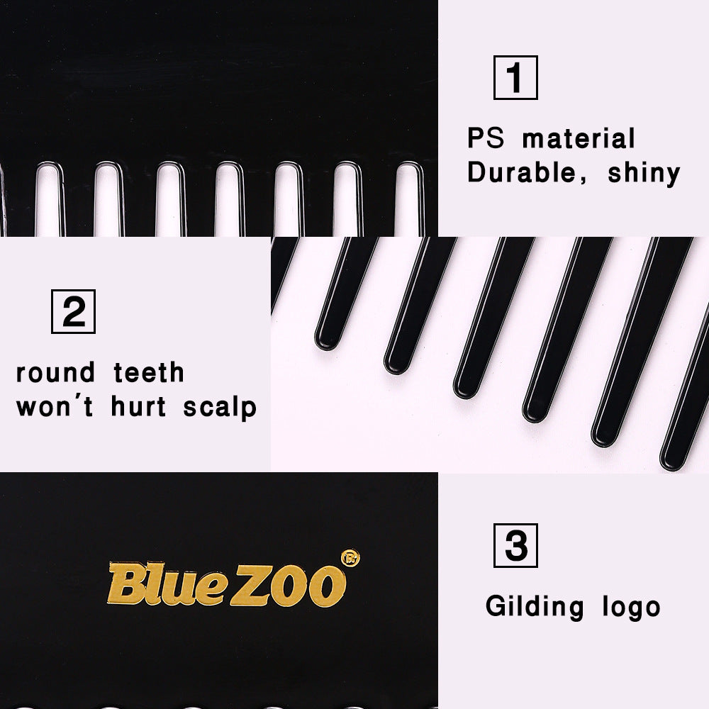 Peigne à grosses dents Premium BlueZOO pour un coiffage sans effort